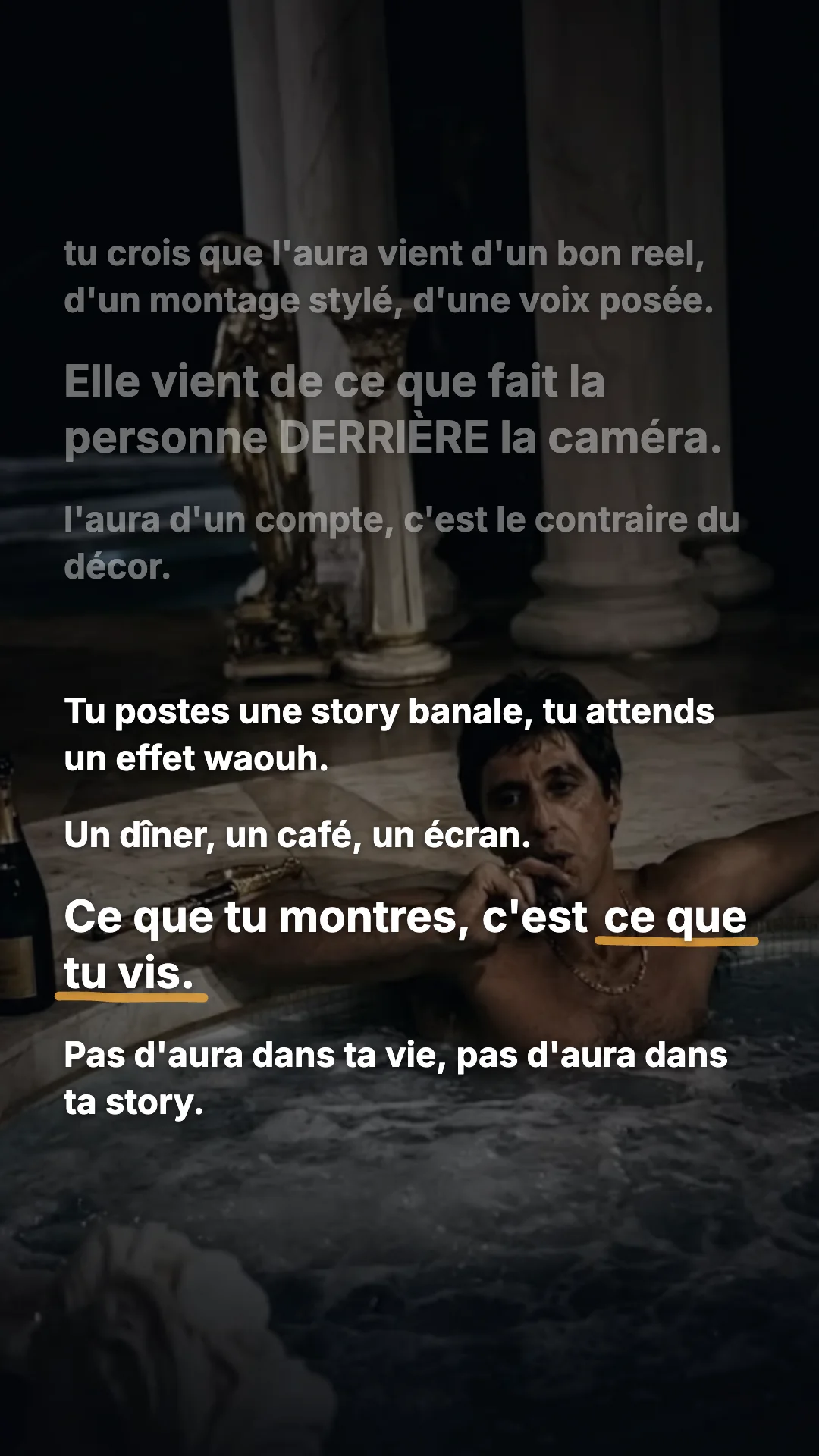Première story de la séquence